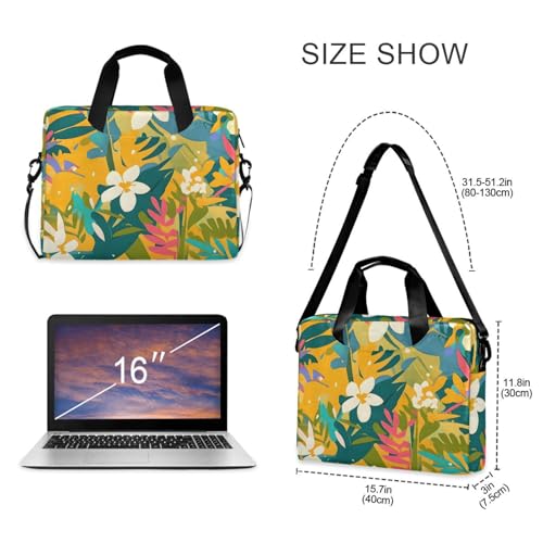 Funda para portátil con flores tropicales 13-15.6 pulg miniatura 5