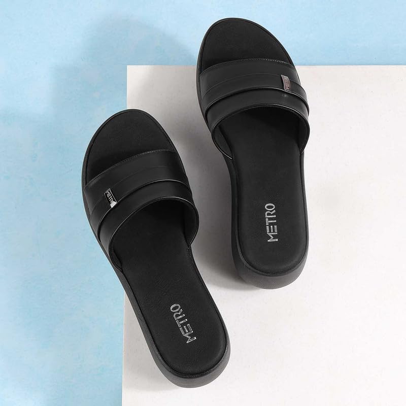 Image of Metro Women Wedge Heel Fashion Slip-on Sandal