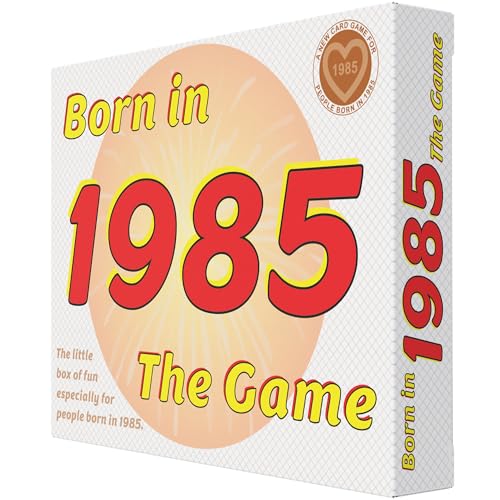 GoForItGames.com Born In 1985 THE GAME. Exclusive 1985 gift for the 1985 vintage. A “WINNER” among 1985 gifts. This compact, portable 1985 birthday card game is perfect for any celebration.