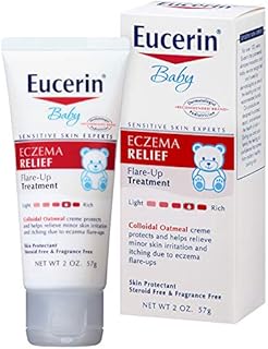 Eucerin Baby Eczema Relief Flare-Up Treatment - Steroid & Fragrance Free for 3+ Months of Age - 2 oz. Tube
