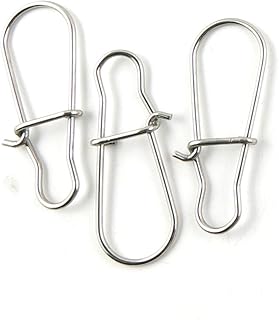 170 Pcs Fishing Swivel Sea Terminal Tackle Clip Connector Solid Coastlock Bulk Lots 08784 Enhanced Snap Test 100Kg 50MM Cross Lock