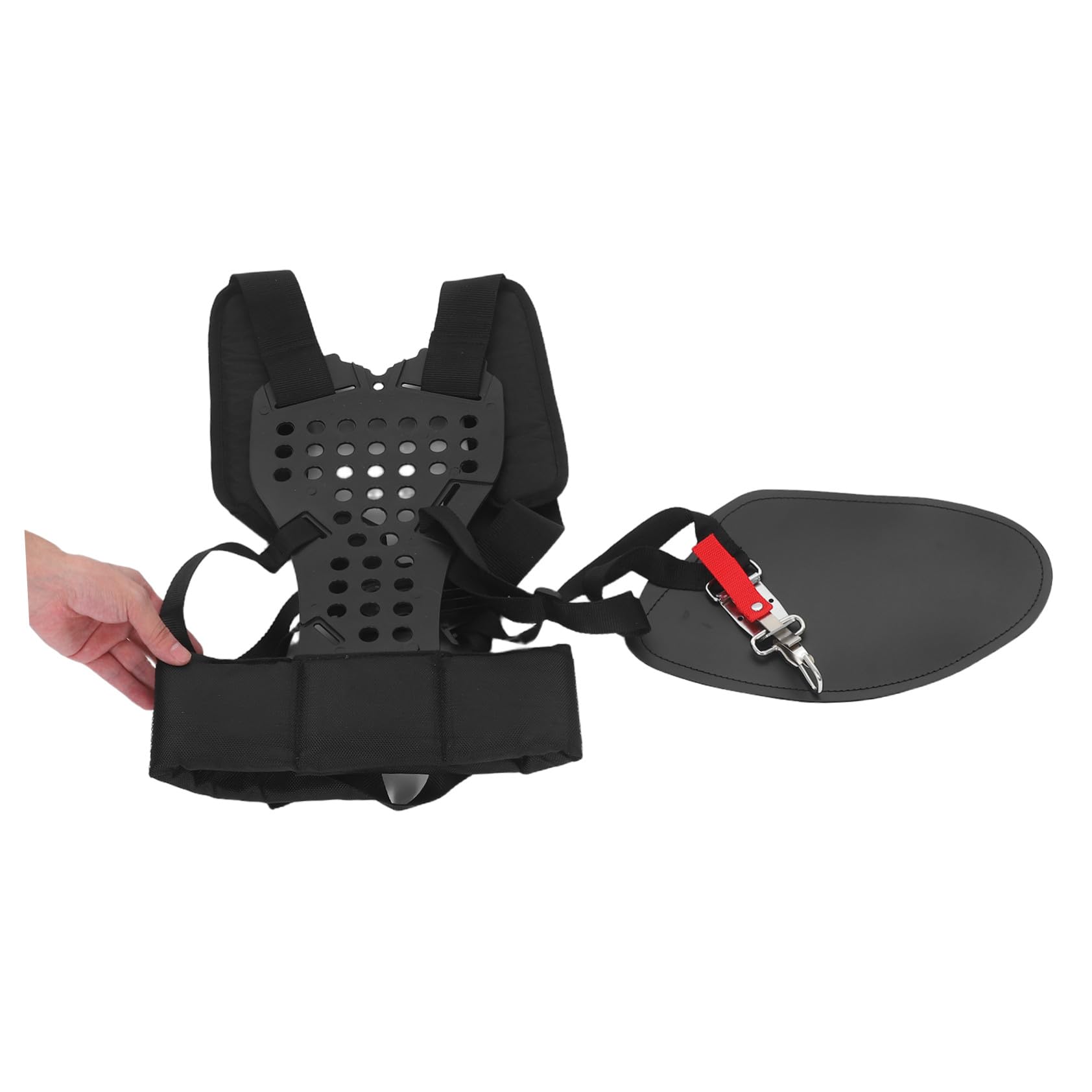 Cinghia per Rifinitore Ergonomica Fascia Soffiatore per Foglie Fascia di Rifinitura Regolabile Doppia Spalla per Il Trimmer Tracolla Bordata Cintura di Rifinitura Regolabile Black