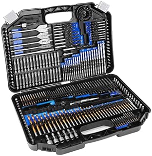 COMOWARE Drill Bit Set, 246 Pcs Drill Bit Sets for Cordless Drill, Metalworking & Multipurpose Drill Bits Set, Drill Driver Bit Set for Wood, Metal, Masonry, Cement and Screwdriver Bits Set Combo Kit