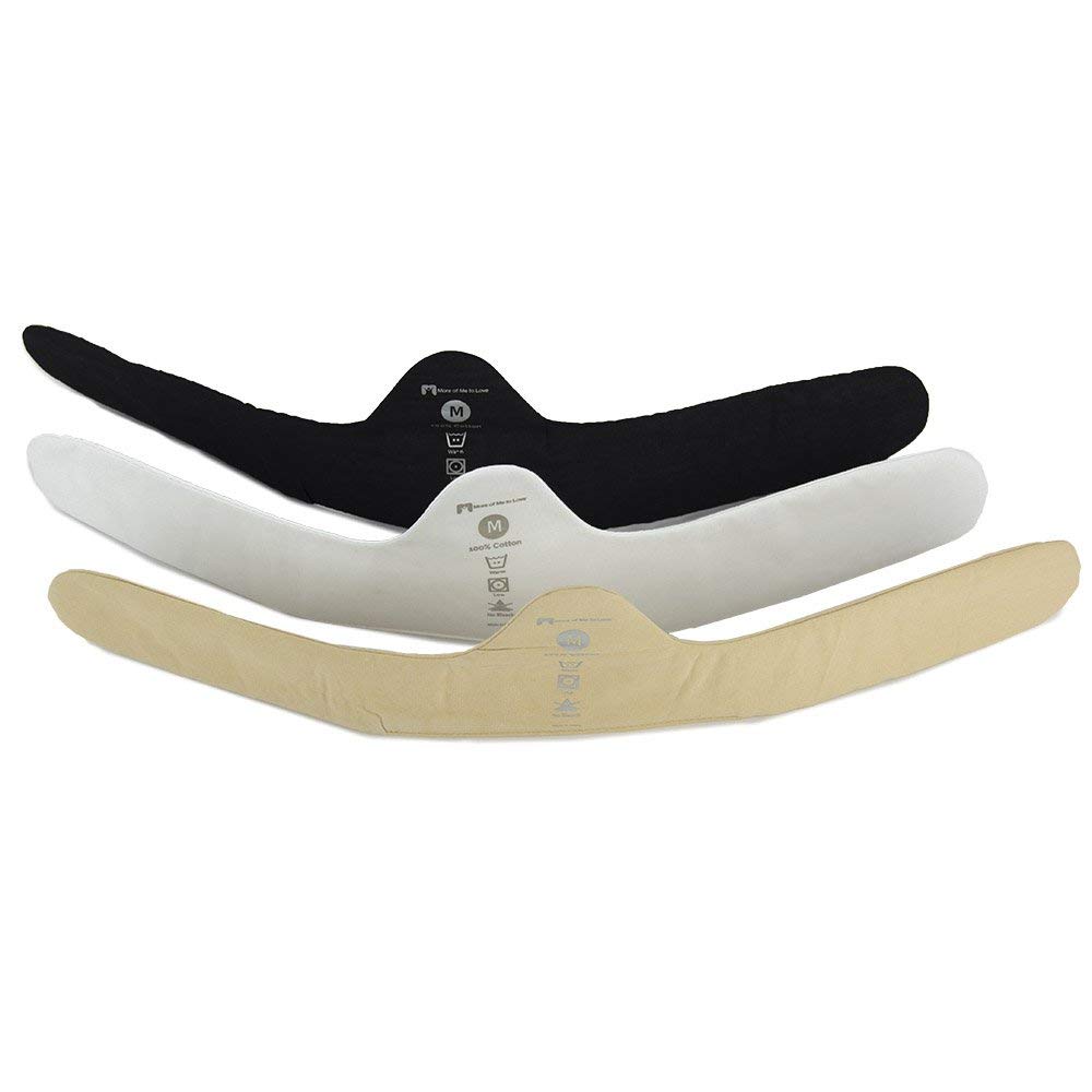 3-Pack Bra Liners (Black, Beige, White)