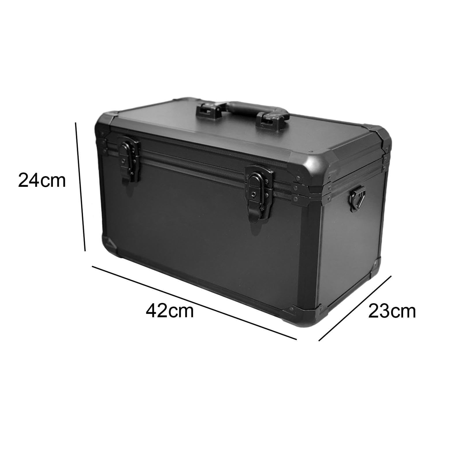 Valigetta portautensili compatta antiurto in alluminio con maniglia per riporre dispositivi elettronici e organizzare attrezzature, valigetta rigida per uomo, accessori hardware, M