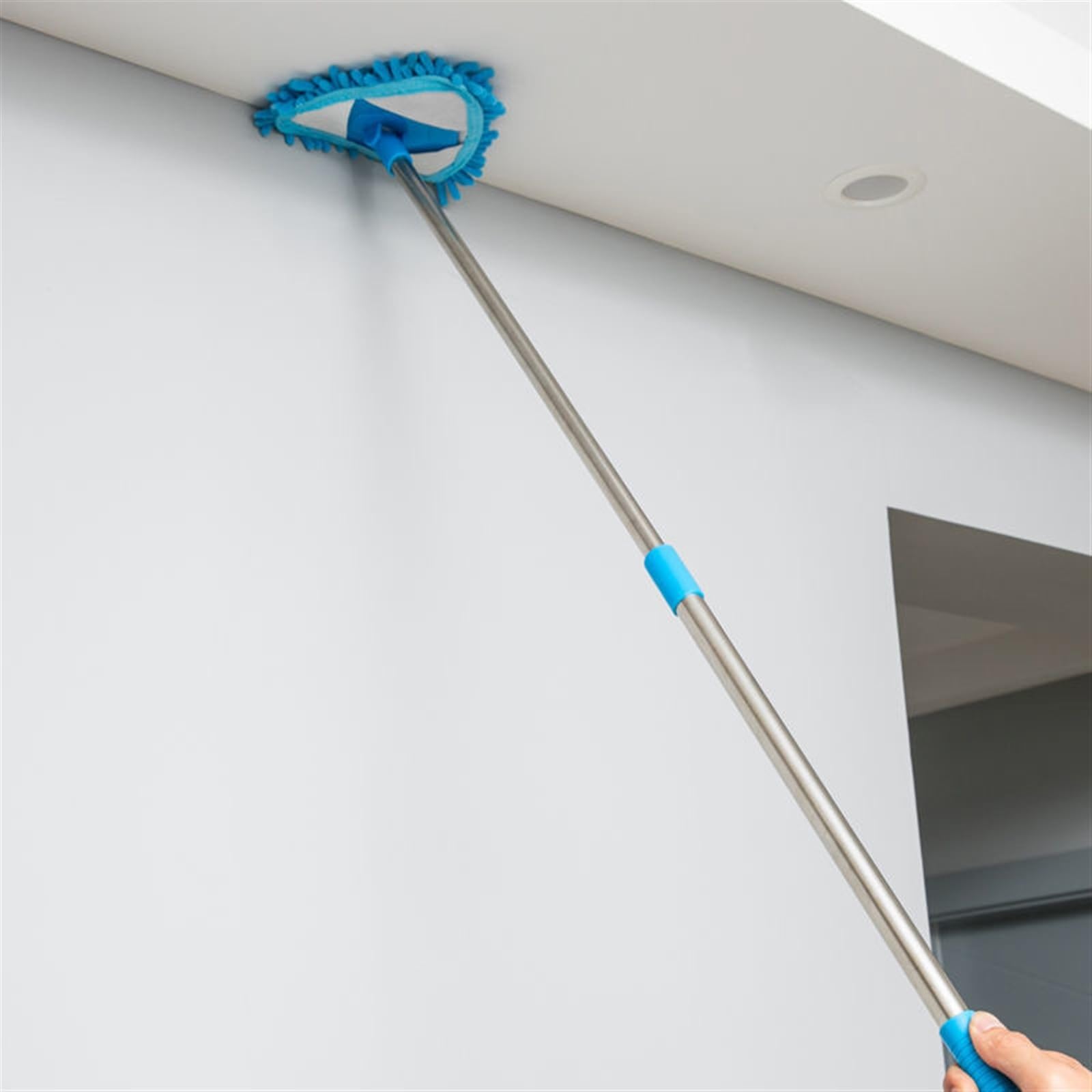 Wischmopp, Haushaltsmopp, einziehbarer dreieckiger Mopp, Kehrwand, Decke, Fliesen, tragbar, für die Haushaltsreinigung, Fenster, Boden, Treppe, Staub, Eckenentferner Learned extensively