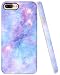 Iphone 8 Plus Case Blue, Iphone 7 Plus Case for Girls, A-Focus Purple Violet Blue Galaxy Frosted Anti-Scratch Flexible Protective Silicone Case for Iphone 7/8 Plus 5.5" - Matte Blue 4