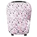 Baby Car Seat Cover Canopy and Nursing Cover Multi-Use Stretchy 5 in 1 Gift "Morgan" by Copper Pearl