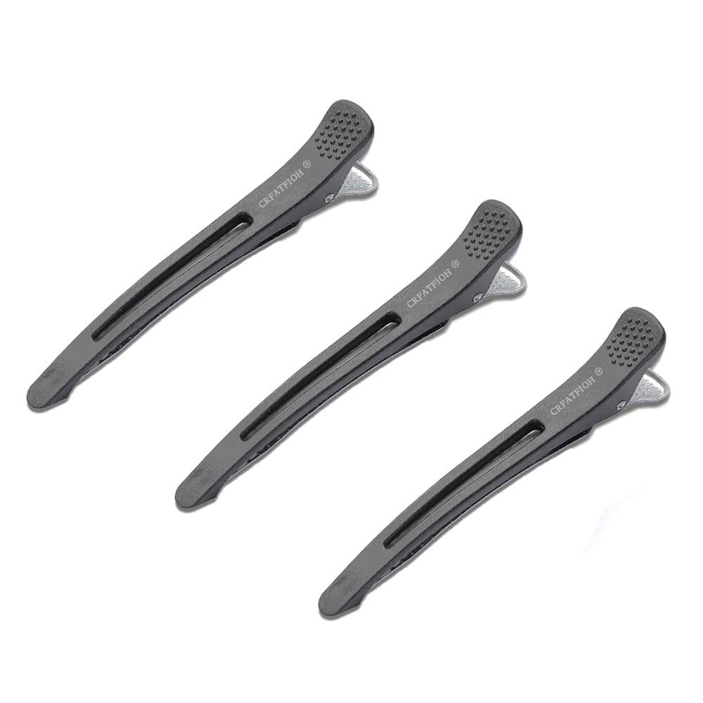 KURIPU ヘアクリップ 前髪クリップ ヘアピン ダッカール 髪留めクリップ ダッカール メンズ 美容師 大きめ 小さめ プロ用 業務用 強力 跡がつかない 洗顔 メイク用