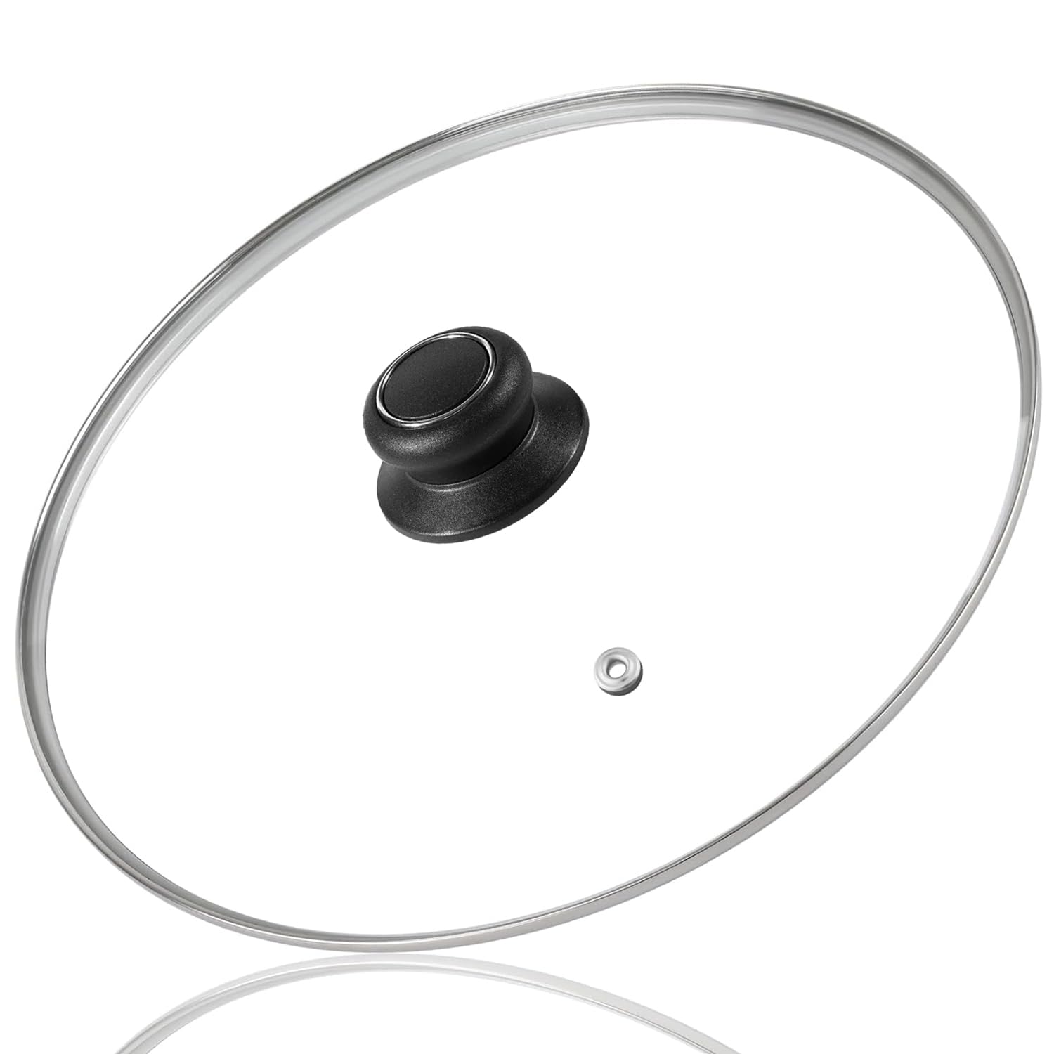 Photo 1 of 10 Inch Tempered Glass Lid Compatible with Lodge Skillets, Caraway Frying Pan, OXO Obsidian Fry Pan Skillet, Pan Lid, Pot Cover, Dutch Ovens and Other 10-10.25" Cookware
