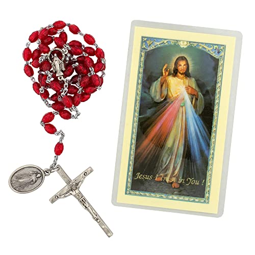 Image of Religious Chaplet Kit | Includes Prayer Card, Chaplet Beads, and Instructions | Catholic Prayer Devotionals | Great Gift for First Holy Communion and Confirmation