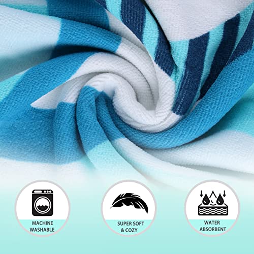 Image of NovForth Bath Towel for Toddler Boys, Pool Hooded Towel for Kids, Hooded Beach Towel Poncho for Bath /Pool /Beach Swim Cover