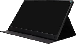 Monitor de viagem, 15,6 polegadas USB-C HDR tecnologia monitor portátil alto-falante com interruptor duplo para telefone portátil