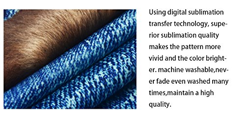 Denim 3D Cute cat Dog Styles Washable Print Luggage Cover Protector Suitcase Cover Carry On Cover with Zipper Fits 18-32 Inch Luggage for Holiday Travel and Great Gift Idea (Cat Grey, XL)2