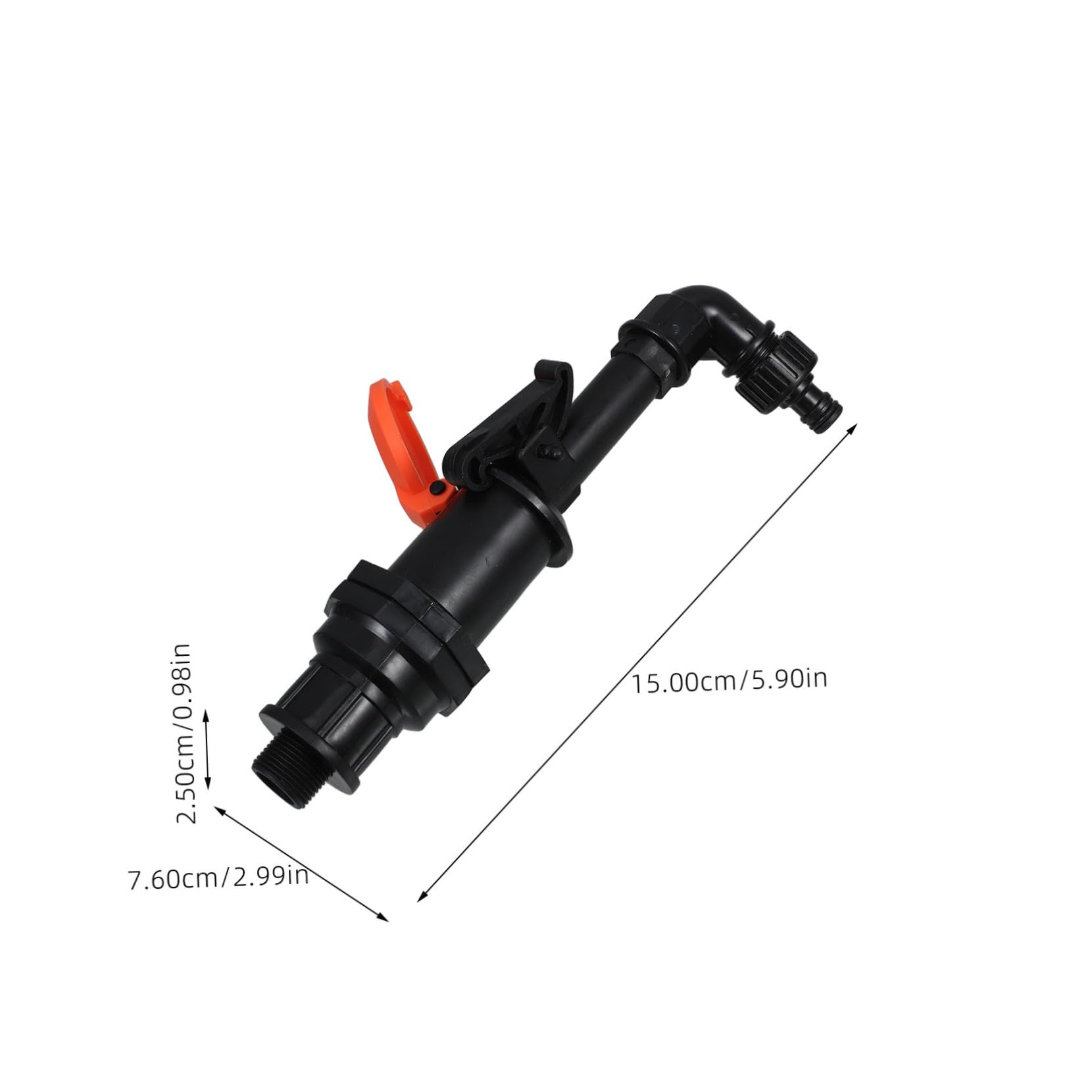 GALPADA 5 Piezas Llave Válvula Acoplamiento Rápido con Mecanismo Seguro y Tapa Protectora para Manguera de Jardín Set Plástico Duradero con Varilla Codo y Conector para Riego Fácil y
