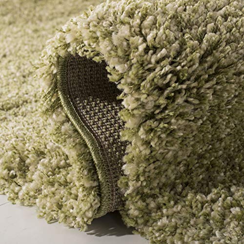 Image of SAFAVIEH California Shag Collection Area Rug - 5'3 inch x 7'6 inch, Green, Non-Shedding & Easy to Clean, Ultra Plush Thick Pile, Ideal for Living Room, Bedroom, Dining Space (SG151-5252)