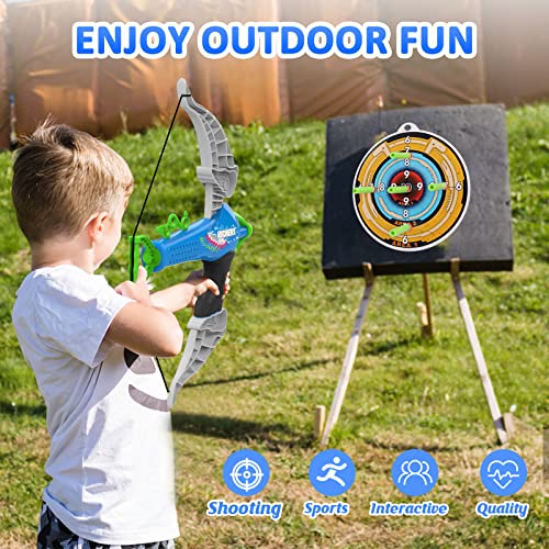 Britik Toys for 3-8 Year Olds: Bow and Arrow Set Kids Birthday Gifts for Boys and Girls Aged 3-8 Outdoor Garden Games Archery Set - Image 2
