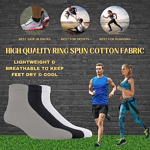 Image of Ankle socks,Comfort Fit Lightweight -No Show Sock Low-Cut Athletic Men Women Cotton Socks