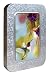 Tree-Free Greetings Noteables Notecards In Reusable Embossed Tin, 12 Card Assortment, Recycled, 4 x 6 Inches, Ruby and Fuchsia, Multi Color (76020)