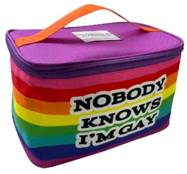 Diabolical DP1345 Nobody Knows I'm Gay Lunch Bag - Funny Lunch Bag for Men, Pride Accessories, Work Colleagues Gift, Secret Santa Gift