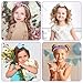 Qianyu 6 Pcs Mini Girls Headband Bling Bow Hair Bands Little Glitter SparklyHead Hoop Seamless Lightweight Sequin Hair Styling Accessories for Photo Back to School Gift Birthday Christmas
