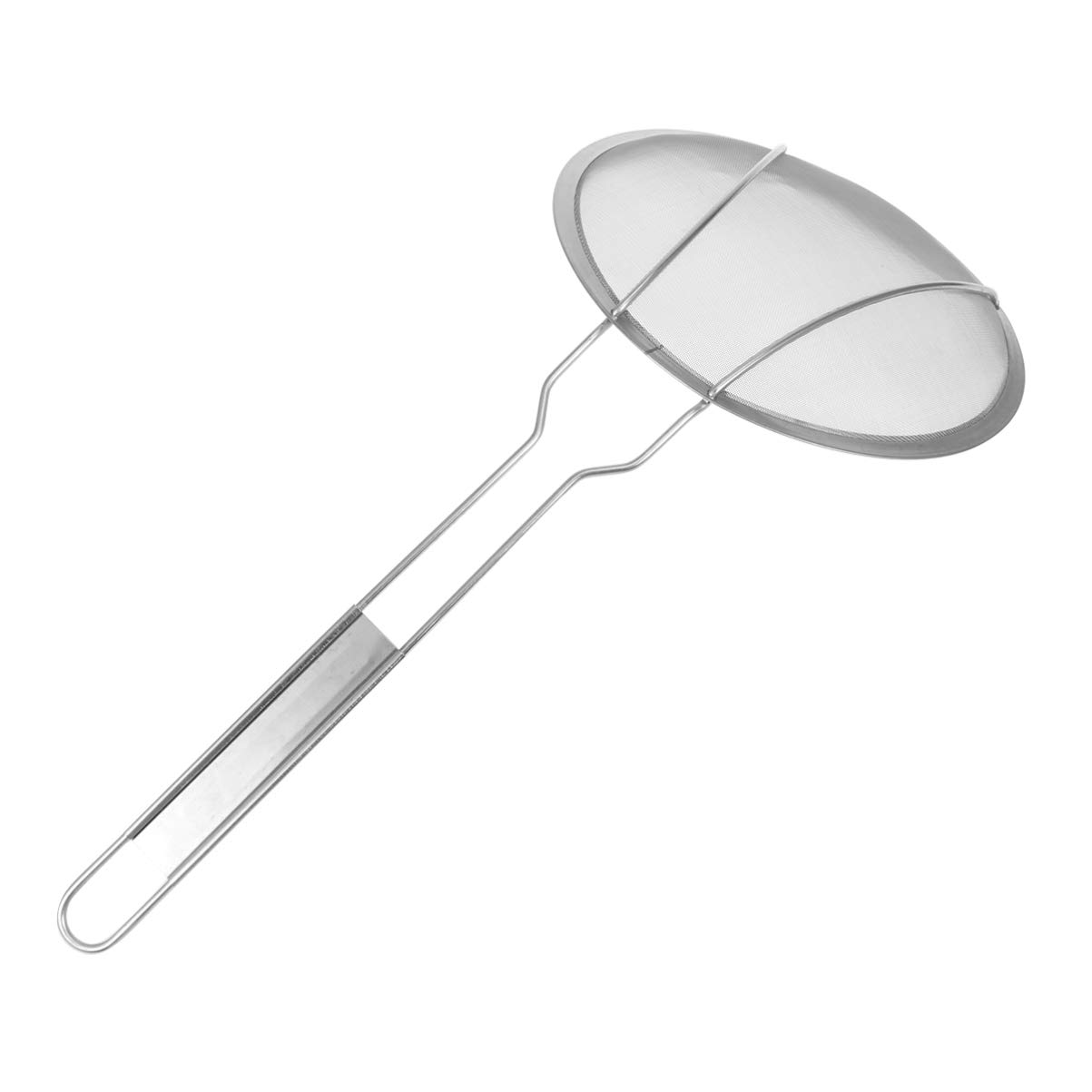 Colador de fregadero Colador de acero inoxidable Colador de malla fina, colador de acero inoxidable Cucharón de espumadera Cocina para el hogar Fideos Colador de papas fritas con mango resistente Co