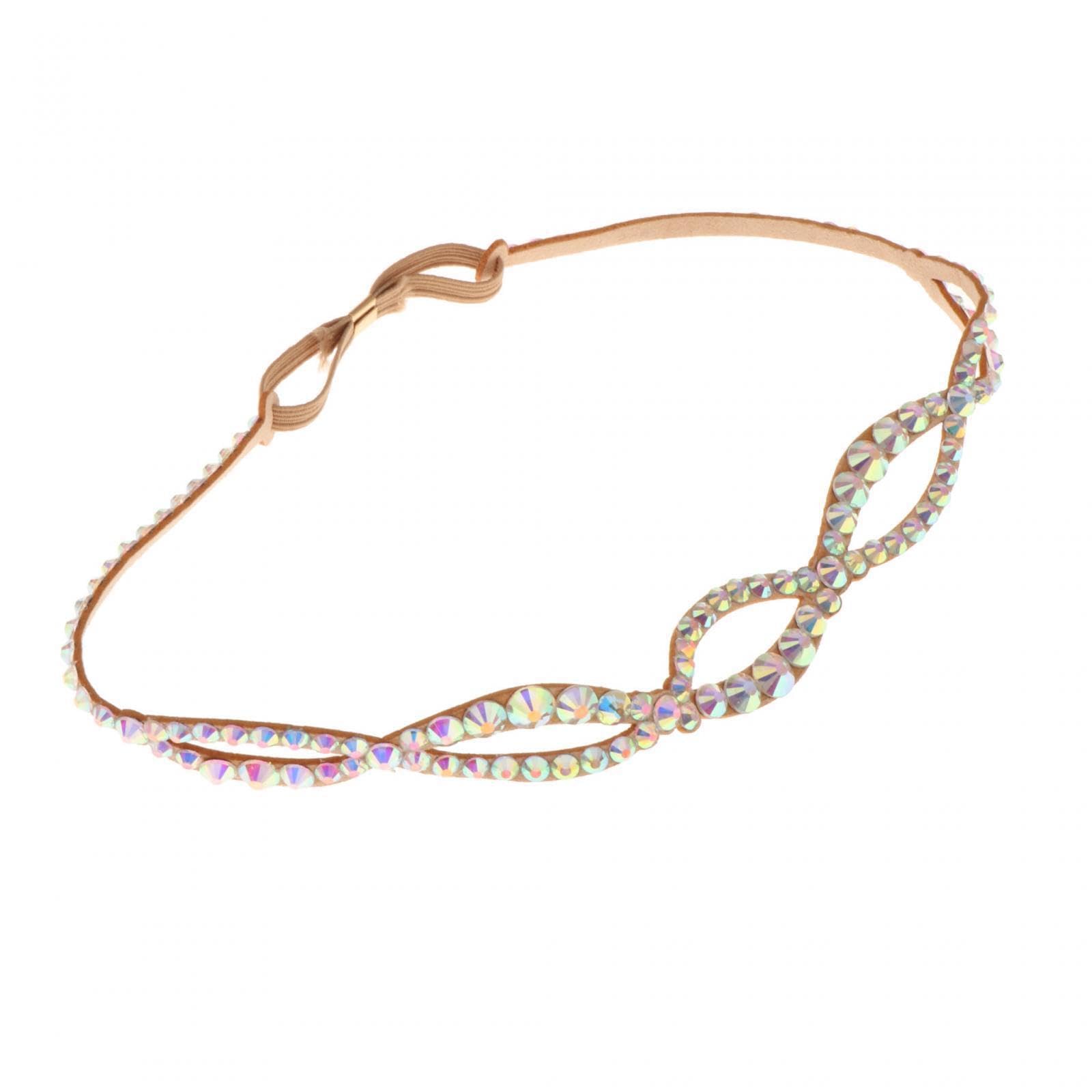 AUYXSSZ Shiny Bellydancing Accessories Head Wear Ensures Stunning Stage Style with Colorful Rhinestones Any Dance Enthusiast Forehead Headpiece Bellydance