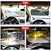 FILBA Car Sun Visor, HD Car Visor Day and Night Anti-Glare Visor, New 2 in 1 Automobile Sun Anti-UV Block Visor Universal Sunshade and Night Vision Anti-Dazzle Windshield Driving Visor
