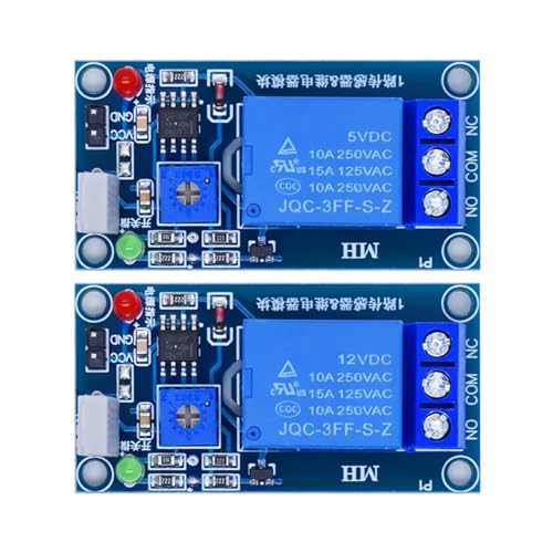 Sensor de humedad HR202 de 12V con módulo de relé de 1 canal para control automático 5