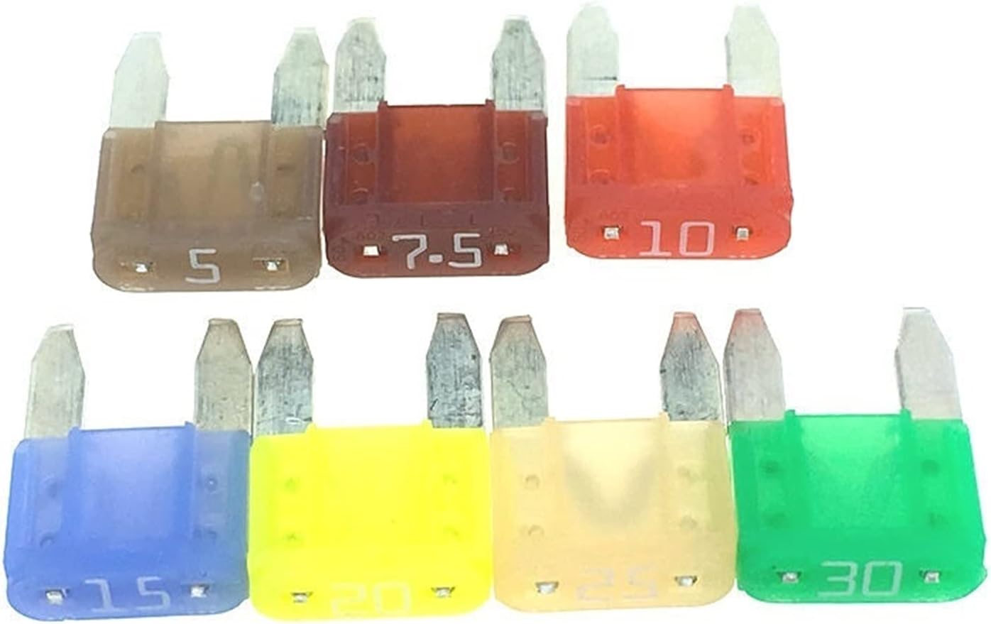 Fuse 10PCS Car Fuses 2A 3A 5A 7.5A 10A 15A 20A 25A 30A Fuse(20a)