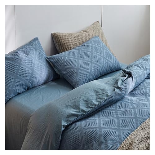 Ensemble de couverture de couette 100% coton TFBHL literie texturée - 3
