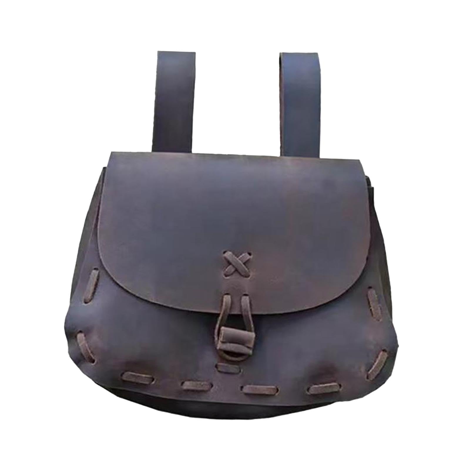 Belt Bag Vintage Pu Waist Belt Pouch for Outdoor Hiking Cosplay Costume-image-25