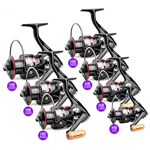 釣り スピニングリール 超軽量 淡水釣り海釣り ギア比5.2:1/4.7:1 最大ドラグ力30KG 左右交換可能 500 1000 2000 3000 4000 5000 6000 7000 (HC7000) 6枚目