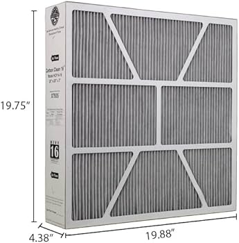 Lennox X7935 Carbon Clean Healthy Climate MERV 16 Filter (2 Pack