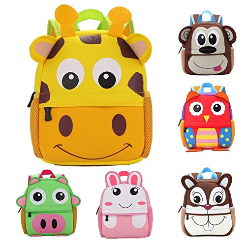 Kinderrucksack Mit 3D-Tiermotiv – Neopren, Wasserabweisend, Für Kindergarten