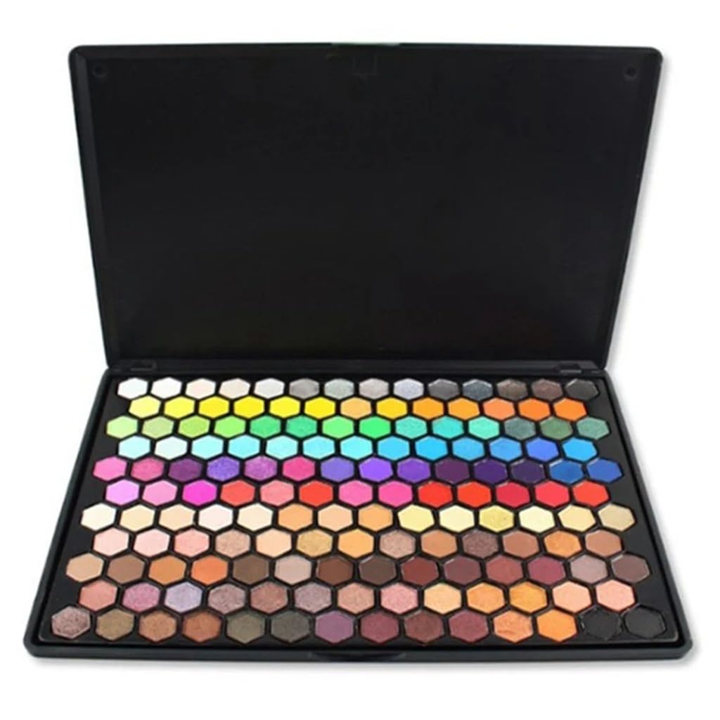 Palette d'ombres à paupières à pigments intenses et reflets pailletés