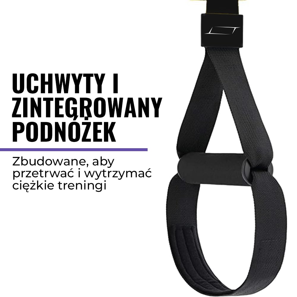 Trx, Regulowane paski wielofunkcyjne, Linki do treningu w podwieszeniu, Trenażer taśmowy, Kalistenika, Fitness, CrossFit, Pompki