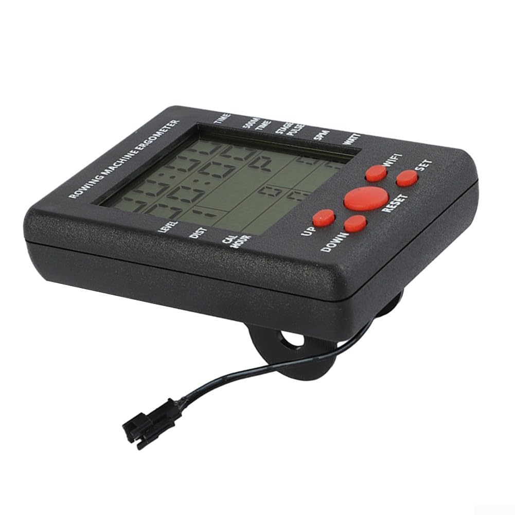 Compteur Pour Rameur - Écran LCD Affiche Vitesse, Calories, Puissance - Remplacement Universel - Dimensions 19 X 10 Cm