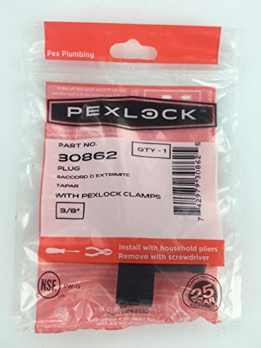 Pexlock 30862 Plug 3/8", Black #TOP1