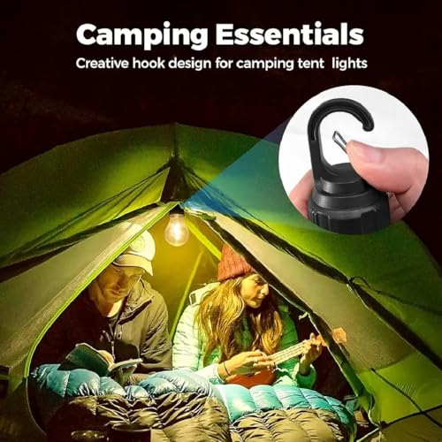 Image of Rechargeable LED Camping Lantern - Waterproof Hanging Tent Light with USB Charging & 3 Light Modes for Hiking, Emergency, Camping & Car Repair (Pack of 1)
