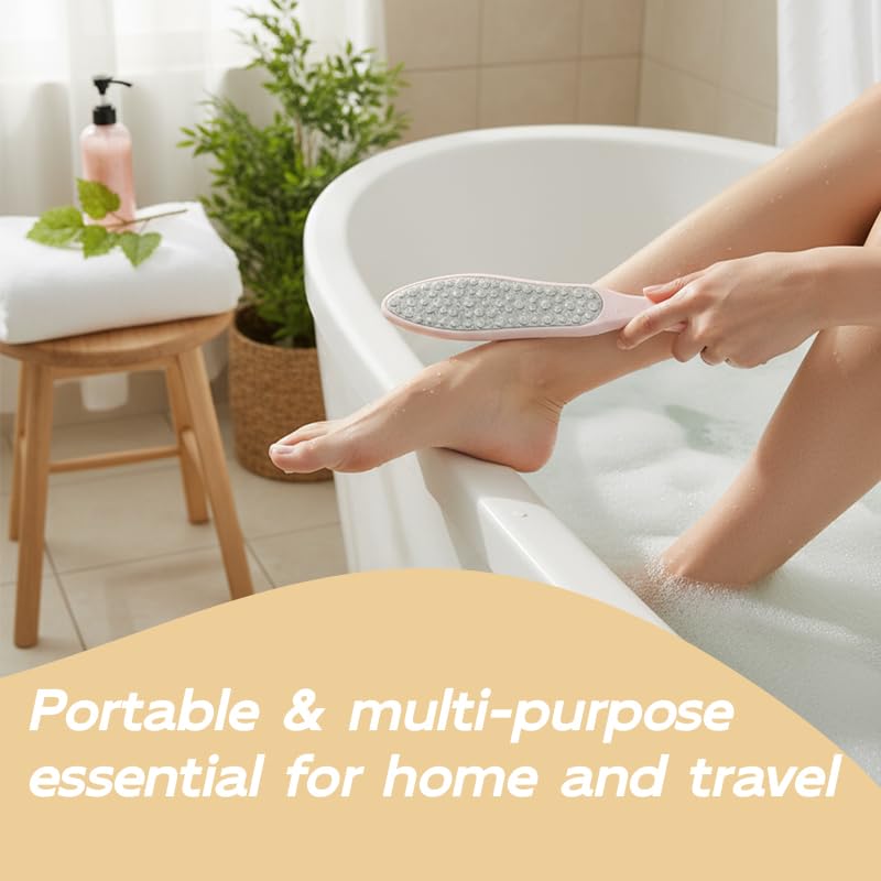 2 piezas Lima para Pies Durezas, Lima Pies, Lima Durezas Pies, Lima Doble Cara para Pies Secos y Húmedos, Ideal para Pedicuras en Casa y Profesionales, Elimina Piel Muerta y Dura,Black y Pink