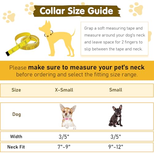 Collar Reflectante para Perros Pequeños XS y S Nylon Ajustable miniatura 4