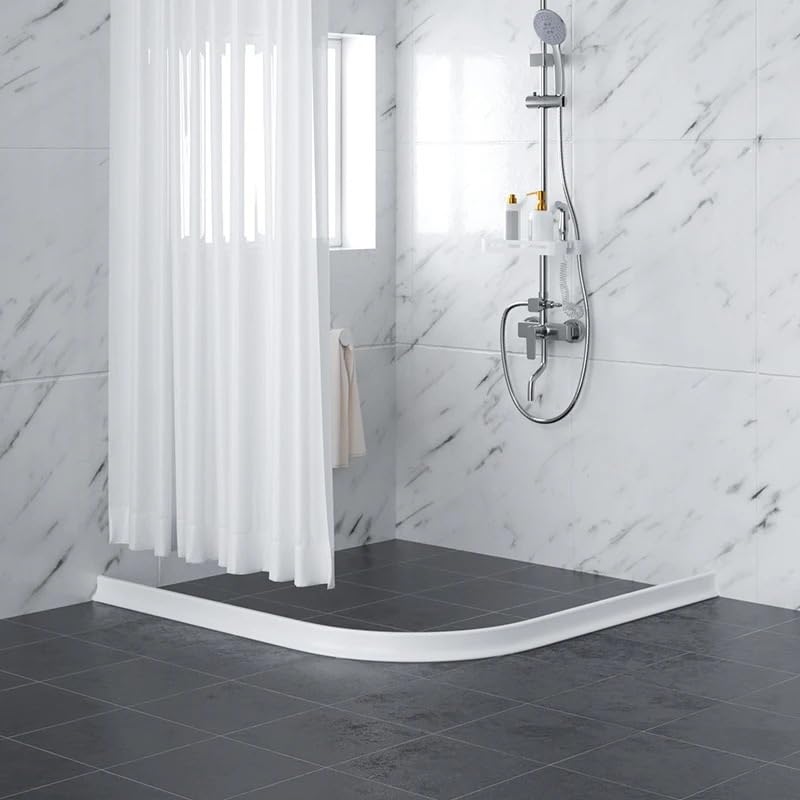 Schwallschutzleiste Dusche 1PC Silikon Wasser Stopper Blocker Trockenen Und Nassen Trennung Nassen Zimmer Boden Barriere Schwallschutzleiste(Noir,100cm)
