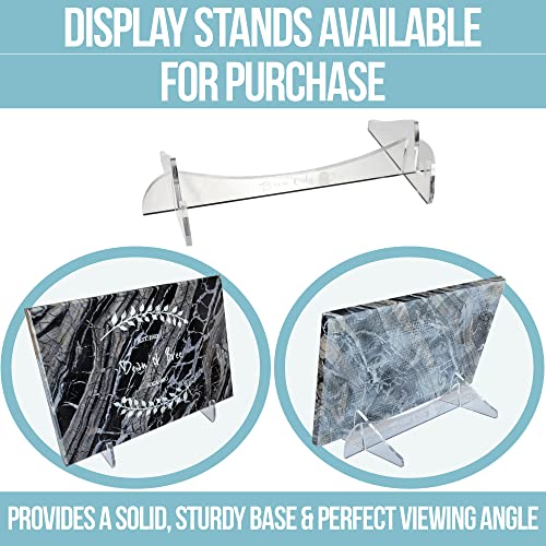 Brew City Engraving - Personalized Custom Engraved Marble Stone Charcuterie Serving & Pastry Board/Tray - Black, White Or Tan #TOP5