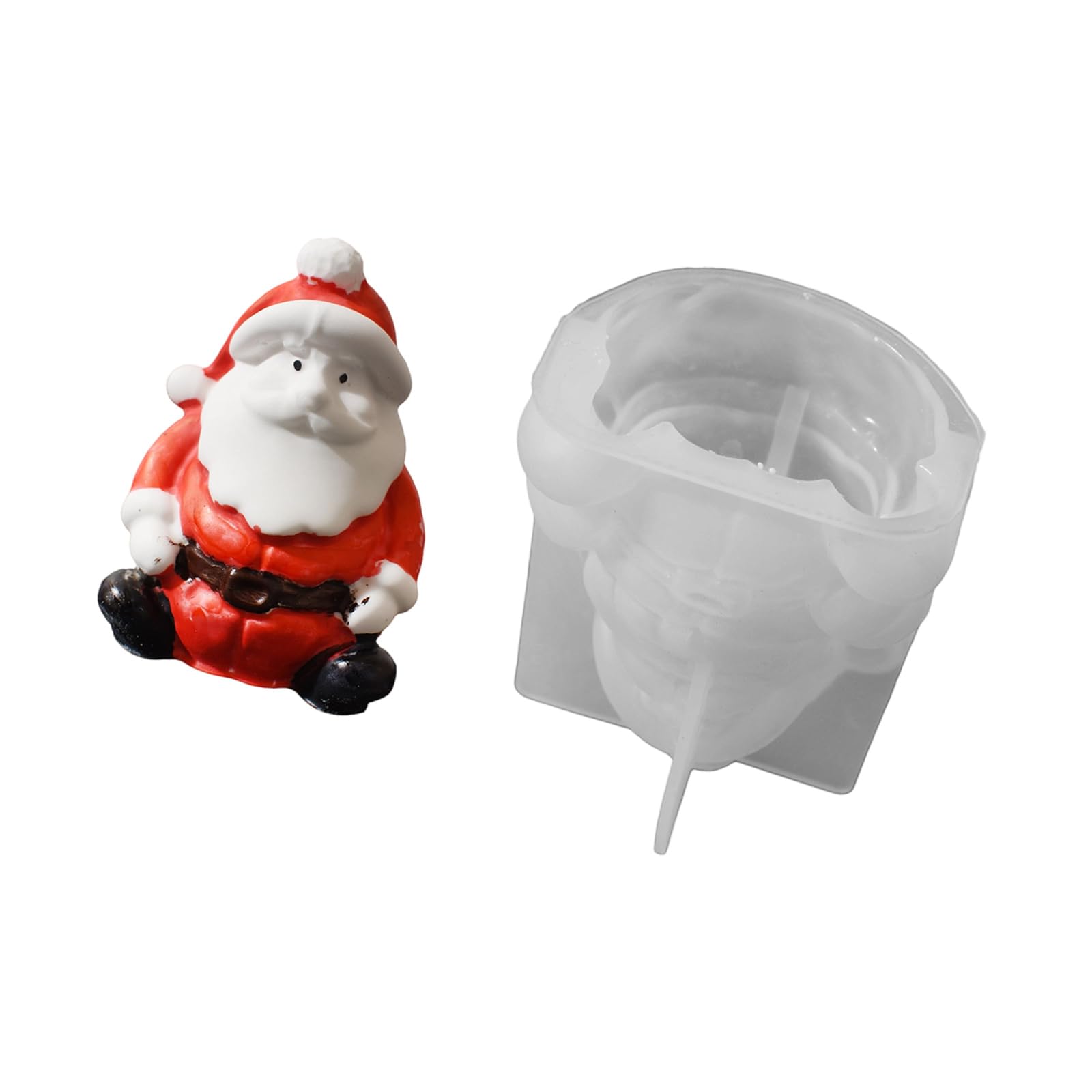 Jazuaiao Santa/Snowman Silicone Mold Christmas Theme for Soap Crafting Snowman Mold
