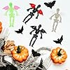 FOIMAS Mini Bat Wings for Craft,12 Pack Halloween Bat Devil Wings for Halloween Craft Decoration Supply #2