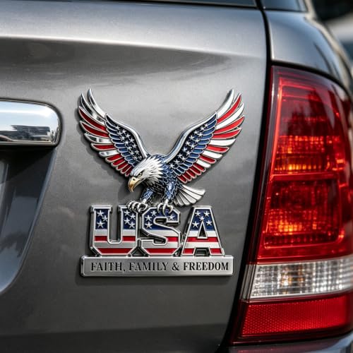 Emblema de metal resistente para sustituir insignias desgastadas con estilo rojo 7
