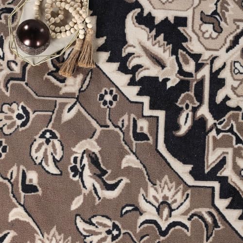 Tapis lavable en machine bleu - Solution textile douce pour salon et chambre - 8