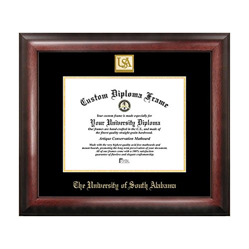 Campus Images University of South Alabama Gold Embossed Diploma Frame
