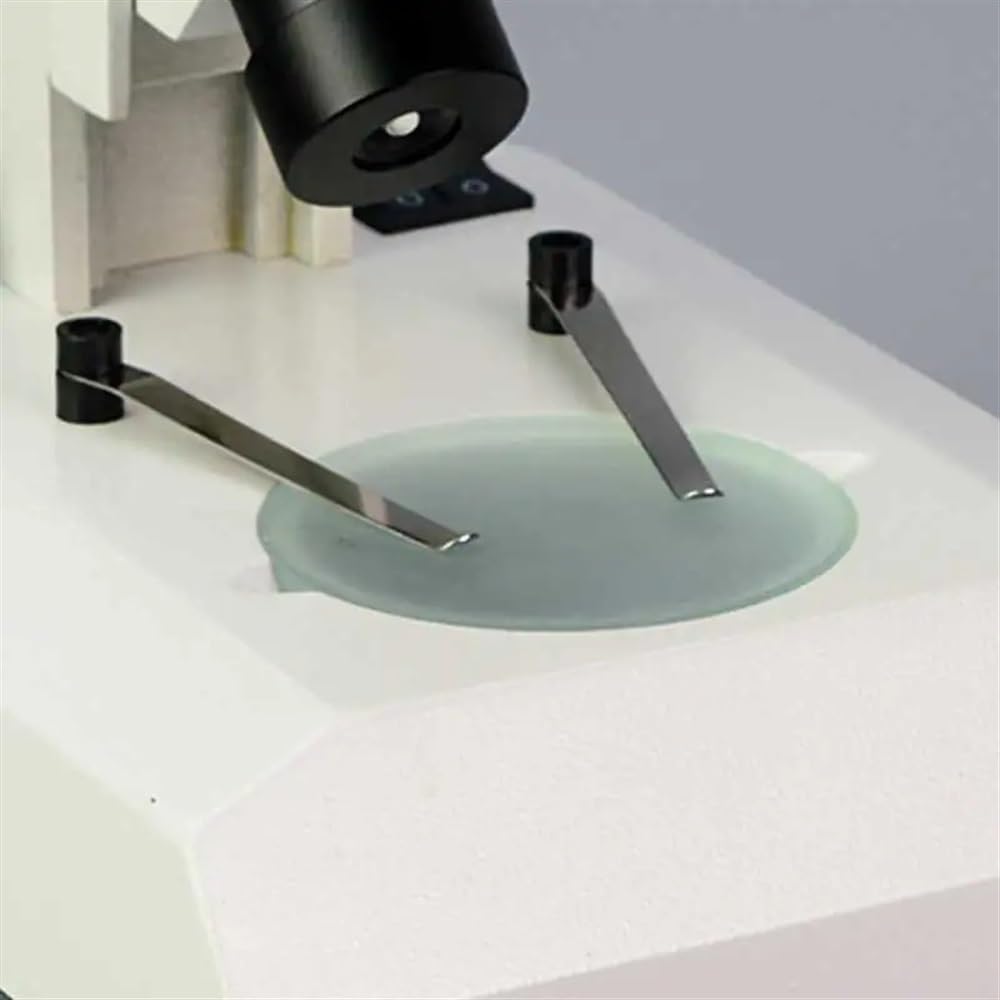 Kit de accesorios para microscopio Placa de vidrio for microscopio estéreo, 107mm/125mm, for escenario de trabajo, tablero de vidrio transparente, 1 Uds. portaobjetos de microscopio (Size : 107mm)